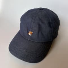 MAISON KITSUNE キャップ ネイビー - メルカリ