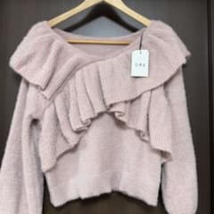 GRL フリルニット ピンク　タグ付きのサムネイル