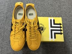 新品未使用Onitsuka Tiger スニーカー イエロー ブラックのサムネイル