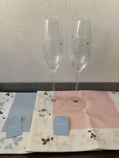 （値下げ！）WEDGWOOD シャンパングラス 2個&ランチョマット2枚のサムネイル