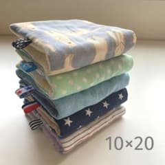 8重ガーゼハンカチ＊ハーフサイズ＊5枚＊しろくま ドット 星 - メルカリ