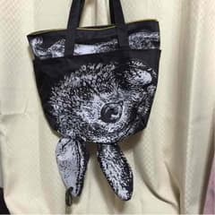 ゆみりんこ様専用ムチャチャ あちゃちゅむ 黒うさぎトートのサムネイル
