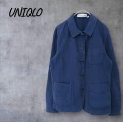 Uniqlo x Ines de la Fressange collaboration jacket, linen blend, women's, spring, light jacket, size M, navy.