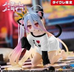 Desktop Cute 노게임·노라이프 화이트 고양이 귀 T셔츠 타이크레 한정
