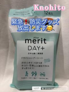 merit DAY+ ドライシャンプーシート 12枚入✖️4個のセットのサムネイル