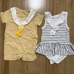 Baby Pooh ロンパース 2点セット セーラー襟のサムネイル