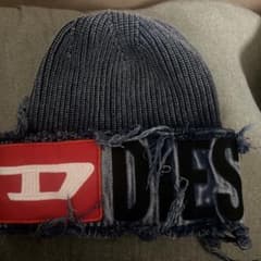 DIESEL フリンジ付きニット帽 リブニットキャップ「K-FROK」 DIESEL フリンジ付きニット帽 リブニットキャップ「K-FROK」 - メルカリ