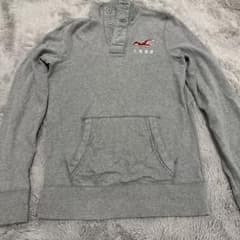 HOLLISTER ヘンリーネック スウェット グレーのサムネイル