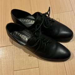 STACCATO レースアップシューズ ブラック 23.5cmのサムネイル