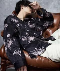 完売品【KEI×JUNRed】 リュクスサテンレトロシャツのサムネイル