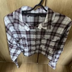 チェック柄クロップドシャツ sedacleのサムネイル