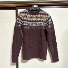 Levi's バーガンディ フェアアイルニット Sのサムネイル