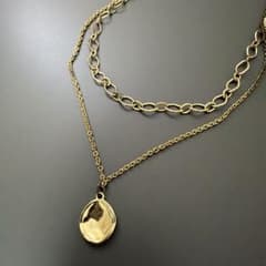 ゴールドカラー 2連ネックレス　まとめ買い対応のサムネイル