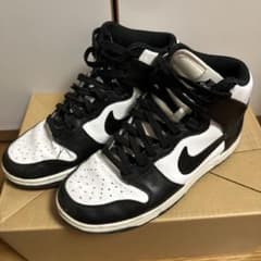 NIKE Dunk High Black White スニーカーのサムネイル