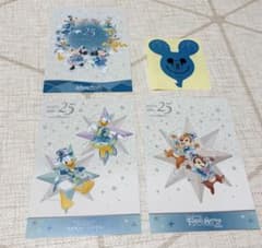 ディズニーシー 25周年　ポストカード　ミラコスタ　ファンスプホテル　ステッカーのサムネイル