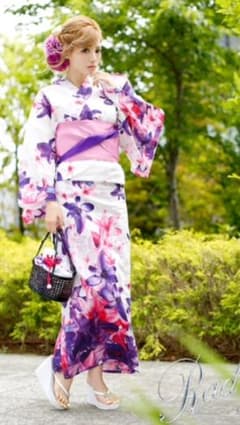 未使用】Radyエレガンスフラワー浴衣、帯セット - メルカリ