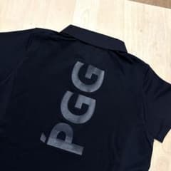 パーリーゲイツ☆新品 PGG BIGロゴ ポリエステルメッシュポロシャツ