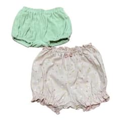 【2枚セット】 ユニクロ　アフタヌーンティー　60 70 80 カボチャパンツのサムネイル