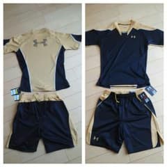 アンダーアーマー　子供用　145～155　上下セット　メッシュ　サッカー、バスケのサムネイル