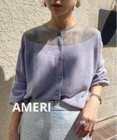 Ameri】 GLITTER SHEER DOCKING KNIT - メルカリ