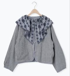 samansa mos2♡kazumiコラボリバーシブルジャケット完売品ブルー セール】 【kazumi×Samansa Mos2】リバーシブルジャケット（ブラック