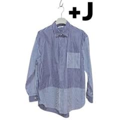 美品　ユニクロ +J スーピマコットンオーバーサイズシャツ Mサイズ