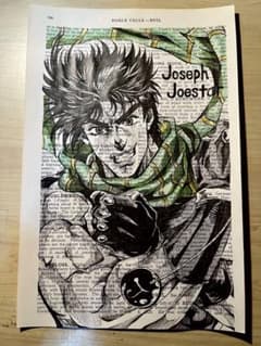 手描きイラスト(ジョジョの奇妙な冒険)3枚入り   (シーザー.ジョセフ.両方)のサムネイル