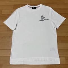 極美品☆ MONCLER グルノーブルロゴTシャツホワイトM 4S392