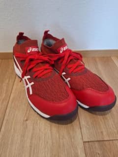 新品　アシックス　安全靴　25㎝　赤のサムネイル