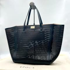 美品 EPOCA パンチング カットワーク　レザー　トートバッグ f980 美品 EPOCA パンチング カットワーク レザー トートバッグ f980 - メルカリ