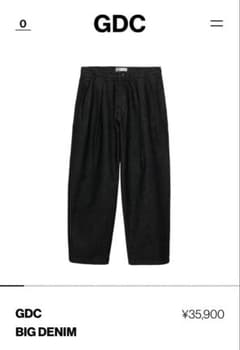 GDC BIG DENIM ブラックのサムネイル