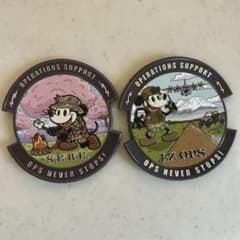横田基地友好祭2026 LZ OPS パッチ ワッペン 2個セット ミッキー