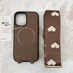 未使用 CUSTYPE iPhone16 ケース ハートショルダー モカ - メルカリ