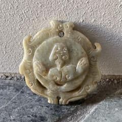 天然石布袋様縁起物置物翡翠オレンジ石高さ28cm | Buyee日本代购服务