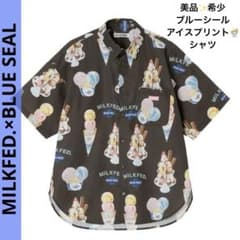 希少！美品✨ MILKFED.×BLUE SEAL(ブルーシール)コラボシャツ - メルカリ