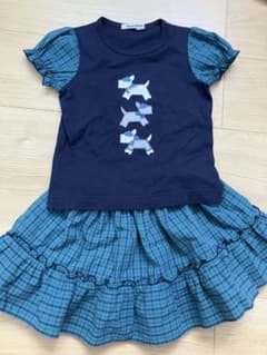 ファミリア 半袖Tシャツ＆リバーシブルスカート 100 - メルカリ