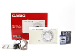 美品CASIOカメラ EXILIM EX-ZR50 ホワイト CASIO EXILIM EX-ZR50 Flip Screen 16.1MP 10x Optical Zoom Digital
