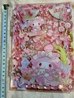 マイメロディ シェイカー アクリルバインダー 手帳 6穴 シャカシャカ