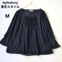 Aylesbury 7분 소매 컷소우 쉬폰 전환 농감 M 도쿄 스타일