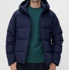 UNIQLO 2022シームレスダウンパーカー ネイビーSのサムネイル