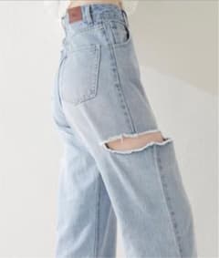 ダメージワイドデニムパンツのサムネイル
