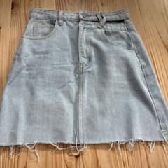 デニム ミニスカート カットオフのサムネイル