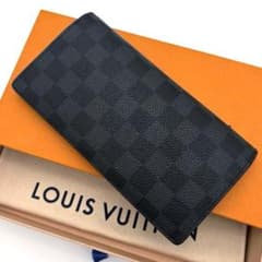 ルイヴィトン ダミエ ポルトフォイユ ブラザ 二つ折り財布 即日発送 真贋済み ルイヴィトン ダミエ ポルトフォイユブラザ 長財布 2つ折り 黒