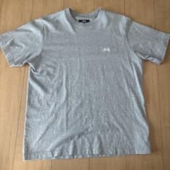 Stussy 刺繍ロゴ Tシャツ グレー Sのサムネイル