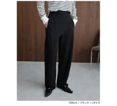 evernavy ポンチカーブ パンツ ブラック　Mのサムネイル