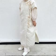 little suzie 2way Gauze kaftan / offのサムネイル
