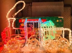 ☆ 美品！3D機関車 イルミネーション ライト ☆