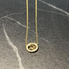 【極美品】Christian Dior ロゴ ネックレス ゴールドのサムネイル