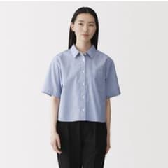 無印良品 半袖シャツ ブルーチェック Lサイズのサムネイル