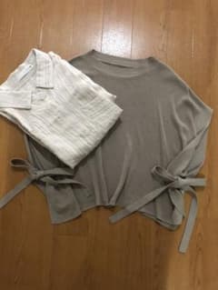 新品まとめ売り♪ブージュルード　ロングシャツ(しわ加工)のサムネイル